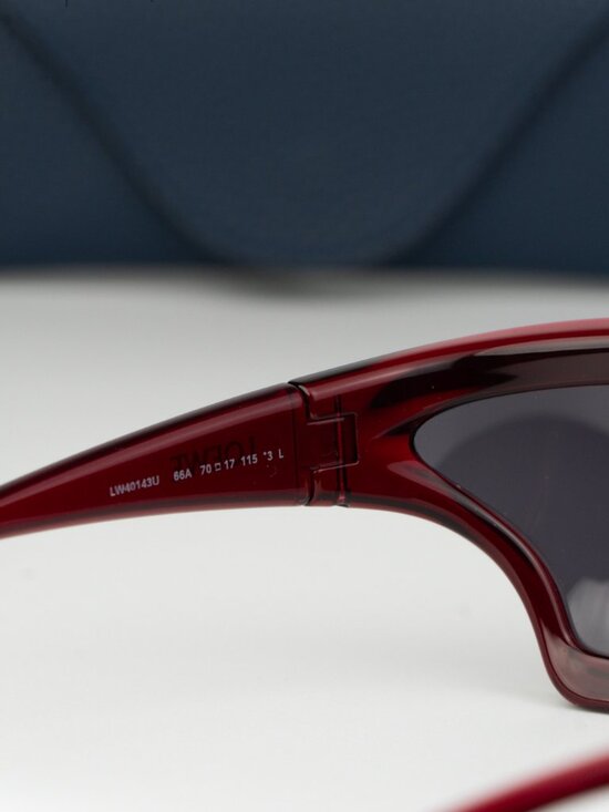 Loewe Women Sunglasses Red Smoke Wraparound LW40143U 66A NEW AUTHENTIC main image 4